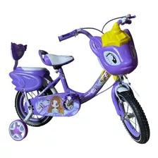 Bicicleta Infantil Unicornio Aro 12 Con Rueda Aprendizaje 