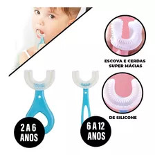 Escova De Dentes Infantil 360 Graus Autismo Azul E Rosa