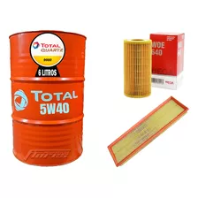 Cambio Aceite Total 10w40 6l + Kit Filtros Vw Vento 2.5 Fsi