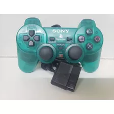 Controle Joystick Sony Playstation Dualshock 2 Emerald