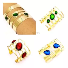 Pulsera Brazalete Elegante Para Dama Con Piedras