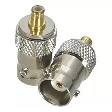  Adaptador Conector Bnc Fêmea X Mcx Macho