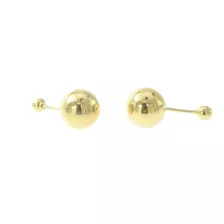 Broqueles Dormilona Bola 7mm. Oro 10k, Mujer, Niña