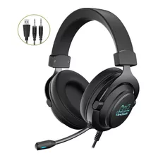 Auricular Gamer Viewsonic Microfono Pc Va350e Led Vdgmrs Color Negro