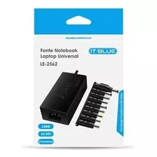 Fonte Para Notebook Carregador Universal Plug´s 12-24v 96w 