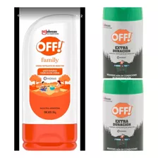 Off Family Combo 2 Aerosoles Verdes Y 1 Crema 196g