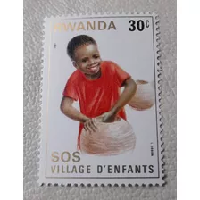 Sello - Ruanda - 1981 Aldeas Infantiles Sos