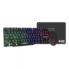 Kit Teclado E Mouse Gamer K-mex Km5229 Rgb Com Mousepad