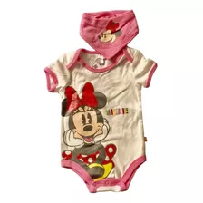 Body Bebe + Bandana De Minnie Mouse - Disney