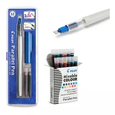 Caneta Paralel Pen Pilot 6.0mm + Cartucho Refil 12 Cores