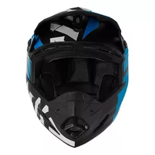 Capacete Motocross Fechado Pro Tork Pala Com Regulagem 