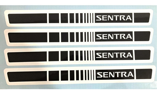 Sticker Proteccin De Estribos Puertas Nissan Sentra 36x4cm Foto 4