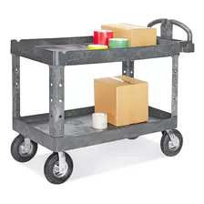 Carrito Utilitario Negro Con Llantas Neumáticas-137x64x94cm