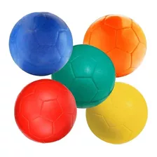 5 Pelotas Goma Macu Espuma Eva 18 Cm Colegio Futbol Svg