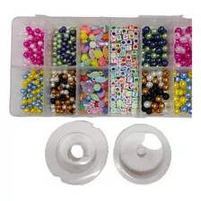 Kit Miçangas E Pérolas Para Pulseira Colar Infantil