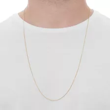 Colar Masculino Fino Banhada À Ouro 18k 70cm Top C13