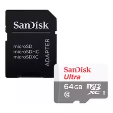 Cartão Memória 64gb Microsdxc Ultra 100mb/se P/ Câmeras Ip