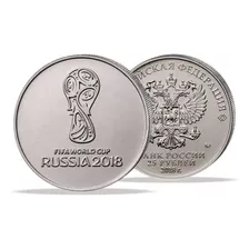 Moeda Copa Da Rússia 2018 - 1o Lote 25 Rublos Comemorativa 