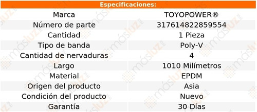 Banda Para 300zx 3.0l V6 Turbo 1990/1996 Toyopower Foto 4