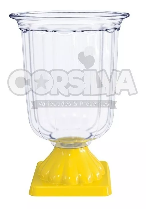 Kit 4 Vaso Grego Cristal Colors