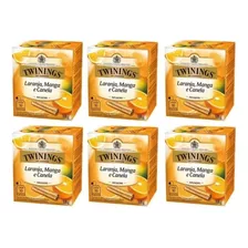 6 Twinings Of London Laranja Manga E Canela 18g 10 Saquinhos