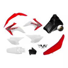 Kit Plastico Crf 230 Avtec Adaptável Xre 300 Com Adesivo