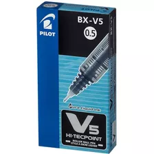 Caneta Pilot Bx-v5 0.5 Hi Tecpoint V5 Preta Caixa Com 12unid