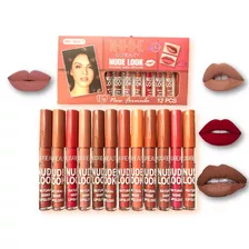 Set Labiales Indeleble Tonos Nude Calidad