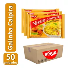 Miojo Nissin Lamen Galinha Caipira Caixa Com 50 Un.