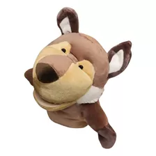 Fantoche Lobo Boneco Pelúcia De Mão Teatro Animais 25cm