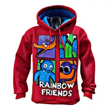 Buzo Rainbow Friends Doble Estampa Super Frizado Premium