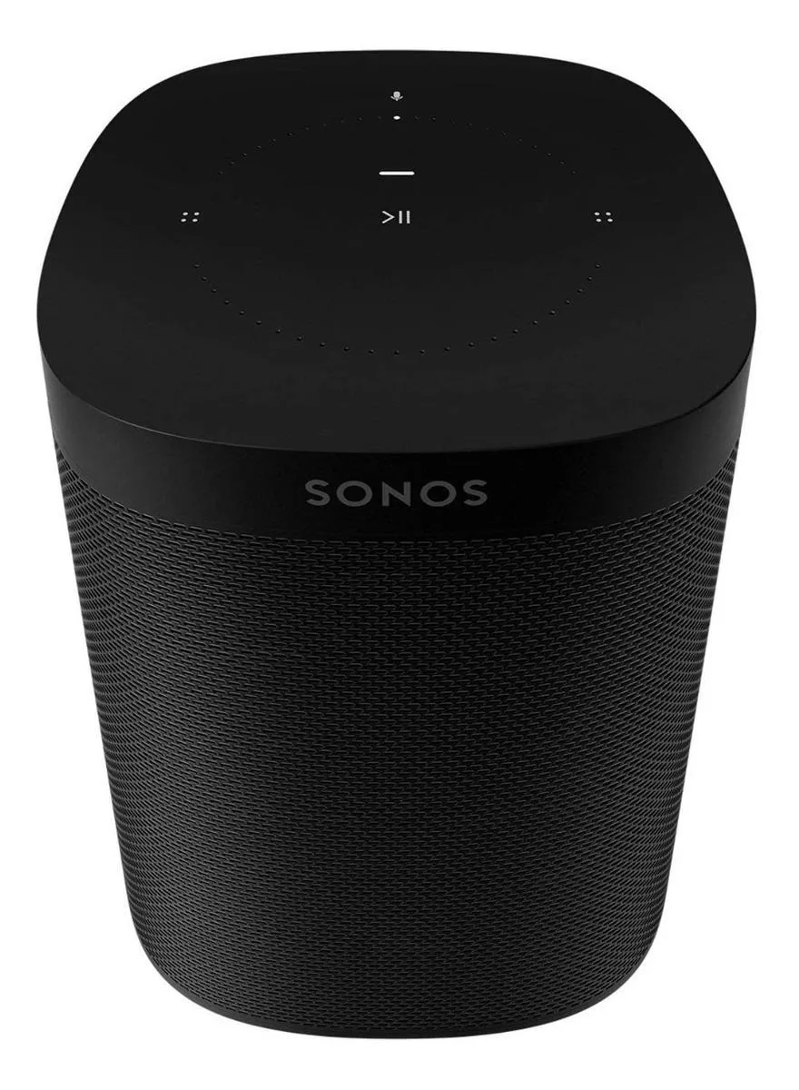 Alto Falante Inteligente Sonos One Gen 2 Com Assistente Virtual Google Assistant E Alexa Black 100v/240v