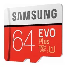 Memoria Micro Sd 64gb Clase 10 Samsung Evoplus 100 Mb/s