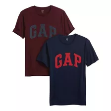 Gap Camiseta Clásica Con Logo Para Hombre, Paquete De 2, Tal