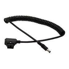 Eonvic D-tap Macho A Dc 5.5x2.5mm Cable En Espiral Para Dslr