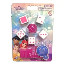 Mini Juegos Intek Dados 4 En 1 Infantil Color Princesas