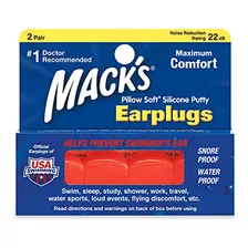Tapones Para Oídos - Mack's Pillow Soft Silicone Earplugs - 