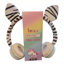 Auriculares Cebra Con Cable - Zebra Infantil Niños Mic