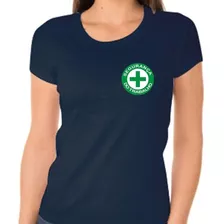 Camiseta Algodão Feminino Segurança Trabalho Bordado Peito