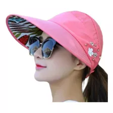 Gorro Mujer Vicera Playera Ala Ancha Jockey Proteccion Solar