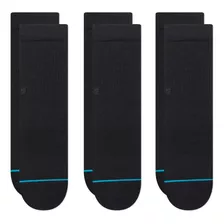 Stance Icon 3-pack Negro Sm (zapatillas Mujer 5-7.5)