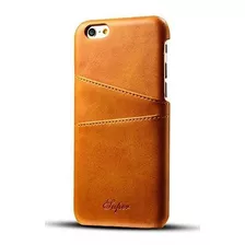 Funda Protectora De Piel Para iPhone 6s6 Con 2 Tarjeteros