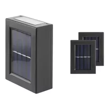 2x Lámpara Solar Exterior De Pared, Muros, 2 Direcciones