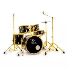 Bateria Turbo Play Special Edition Black Gold + Set Pratos