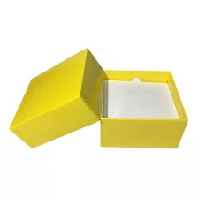200 Caixas Para Bijuteria E Semi Joia Embalagem De Papel Cor Amarelo
