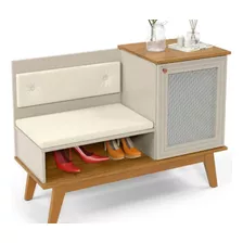 Mueble Zapatera Charlotte Alo Con Asiento Y Puerta