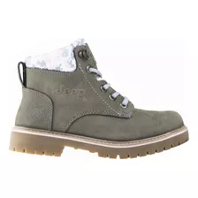 Botas Casco Acero Jeep Casual Estilo 10754 Nobuck Gris