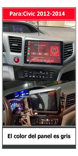 Auto Radio Estro Android Gps Para Honda Civic 2012-14 4+32g Foto 4