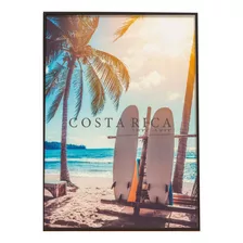 Fotografía/litografía Costa Rica Tablas De Surf 60x40cm