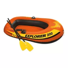 Bote Inflável Explorer 200 Intex Até 95kg - Par Remos Bomba